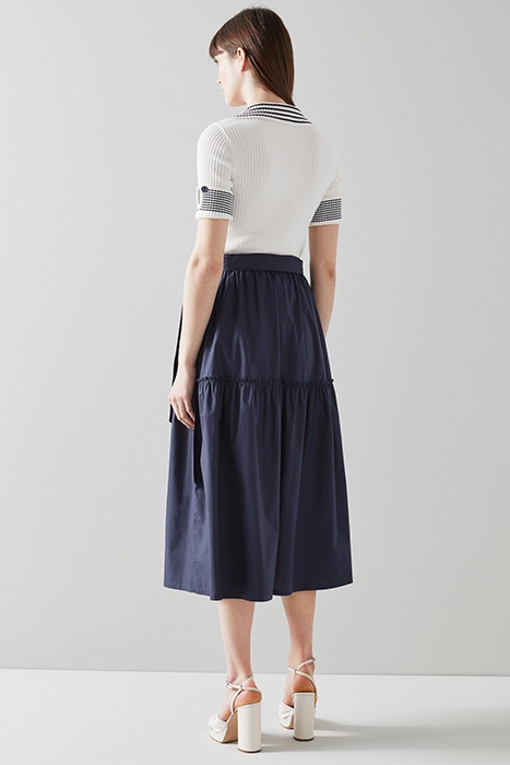 REGO MIDI SKIRT NAVY 2