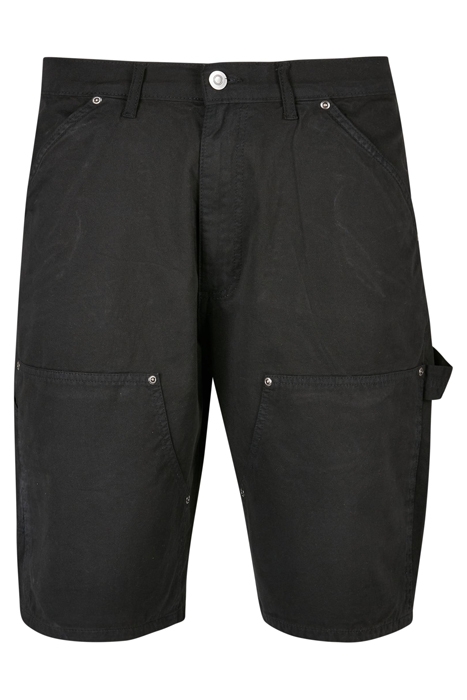 DOUBLE KNEE CARPENTER SHORTS BLACK 1