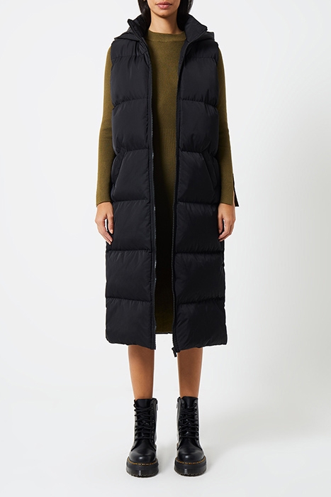 ROW GILLET LL HOOD BLACK 1