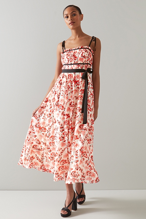 CHARLOTTE MIDI DRESS RED 3