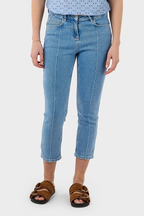 HOGE TAILLE SLIM FIT JEANS LIGHT BLUE DENIM 1