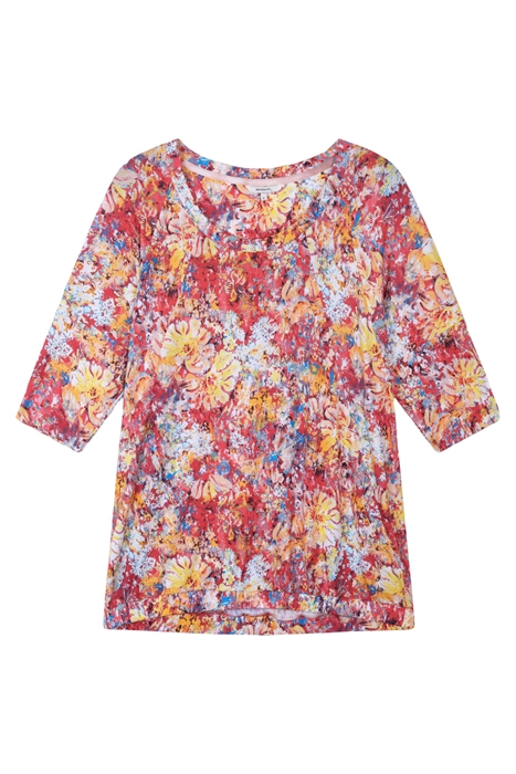 LOOSE-FIT T-SHIRT MET BLOEMENPRINT BAKED APPLE 1