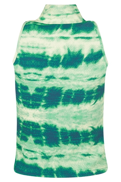 CHAUMONT SLEEVLESS, CROPPED TOP GREEN BATIC AOP 2