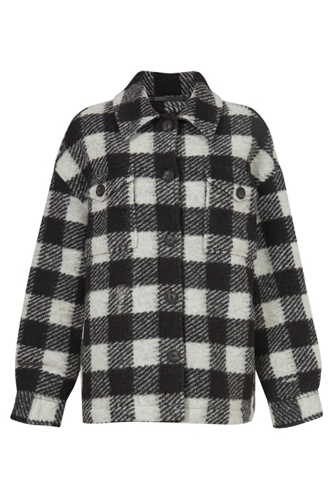 FENIX CHECK JACKET BLACK/WHITE 5