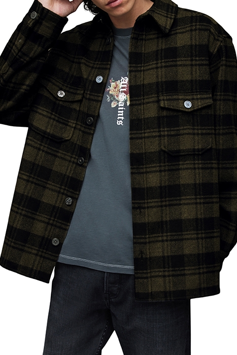 ASBURY LS SHIRT KHAKI GREEN 4