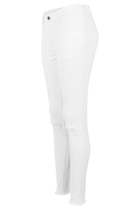 LADIES CUT KNEE PANTS WHITE 5