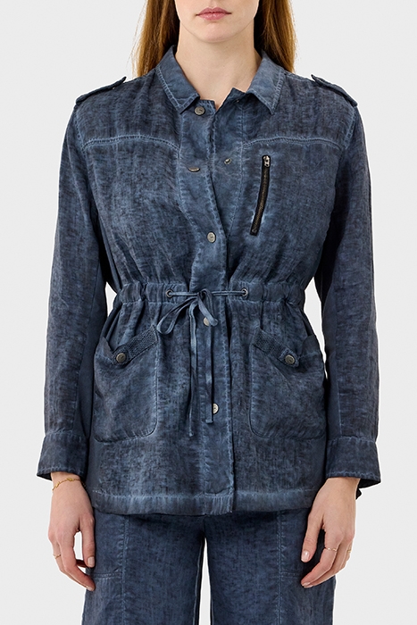 LINNEN JAS MET CARGOZAKKEN NIGHT SKY 1