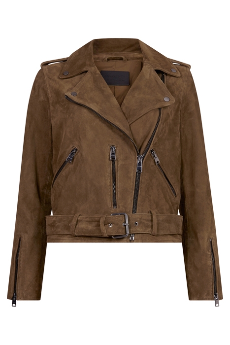 SUEDE BALFERN BIKER KHAKI GREEN 6