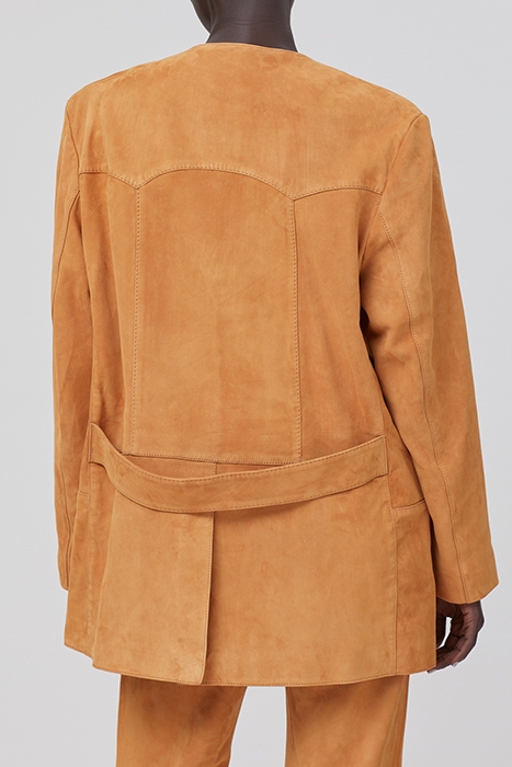 CLOSED WOMEN COLLARLESS BLAZER JACKETS & COATS GOLD EARTH GO 2