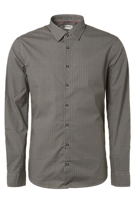 SHIRT STRETCH ALLOVER PRINTED RESPONSIBLE CHOICE PORT WINE 1