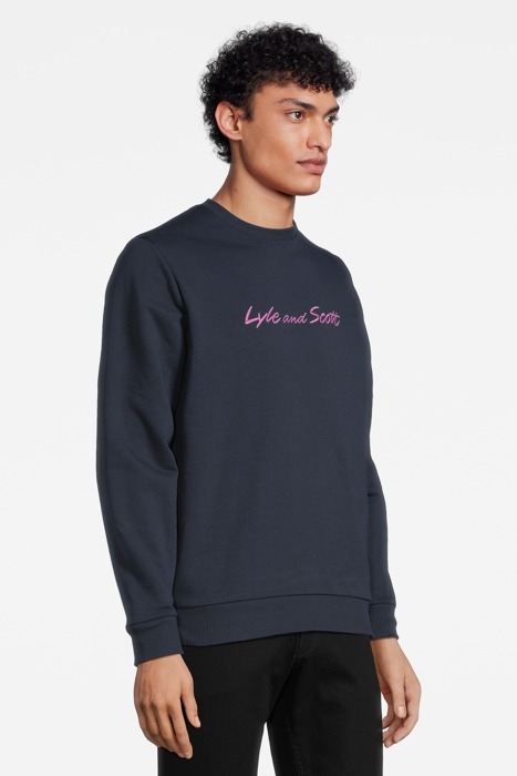 SCRIPT SWEATSHIRT DARK NAVY 3