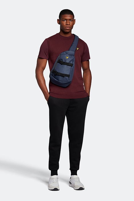 COTTON CREW NECK VEST BURGUNDY 3