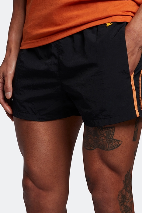 SIDE MESH SWIM SHORTS JET BLACK 4