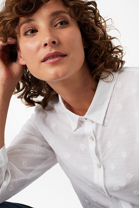 EMILY EMBROIDERED SHIRT WHITE PLAIN 5