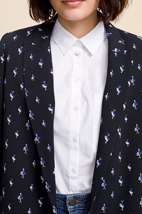 VILMA - BLACK SUIT JACKET WITH BALLERINA PRINT 5