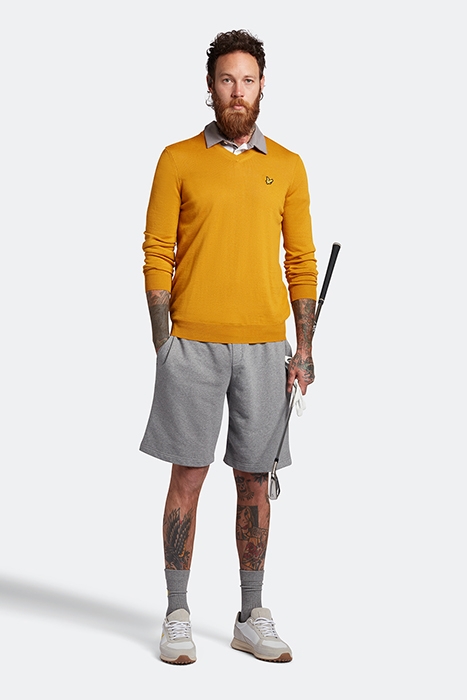 GOLF V NECK PULLOVER AMBER 3