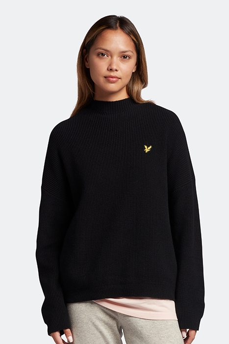 MOCK NECK JUMPER JET BLACK 1