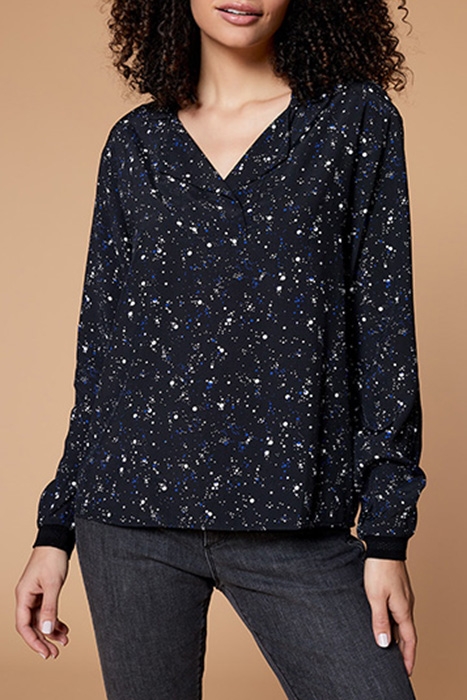 CORY - BLACK POLKA DOT PRINT BLOUSE 1