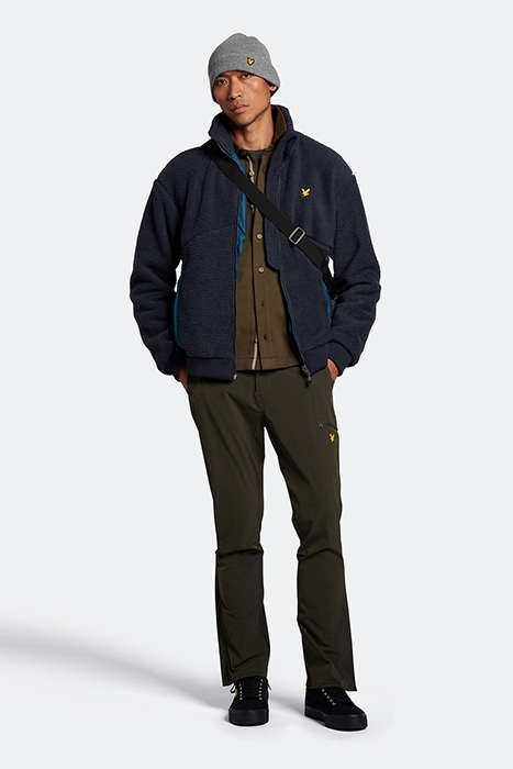 REVERSIBLE RECYCLED SHEARLING JACKET DARK NAVY 3