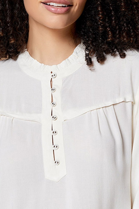 CASSIE - IVORY BLOUSE WITH COLLAR 5