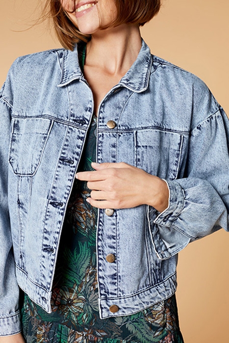 DALHIA - 7/8TH DENIM LIGHT WASH JACKET 3