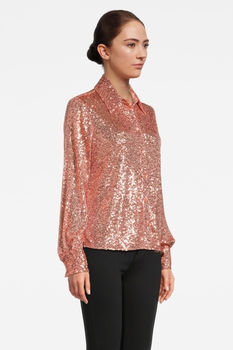 MANNY CAMICIA FULL PAILLETTES BROWINING ORANGE 4