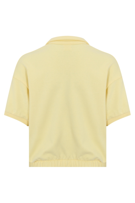 TABEN-RODT TOWELIING KNIT POLO PALE BANANA 2
