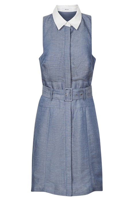 MIRA-CHAMBRAY COLLAR MINI BLUE 8