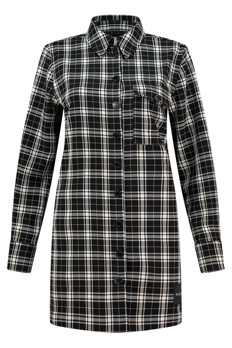 LITZY LONG BLOUSE BLACK/CREAM/HOT PINK 1