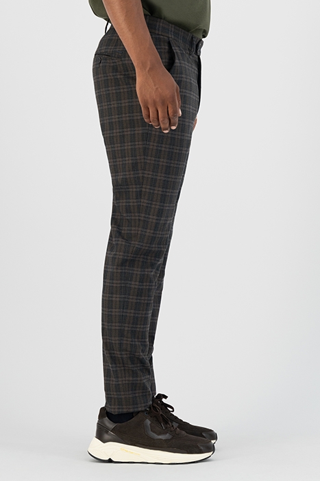 FONDA SLIMFIT CHINO BRUSHED CHECK DK. NAVY 3