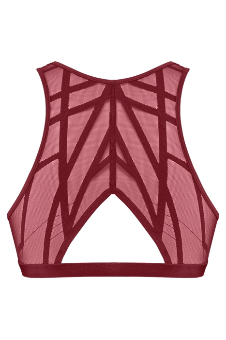 THE ILLUSIONIST CABERNET RED BRALETTE BRA 5