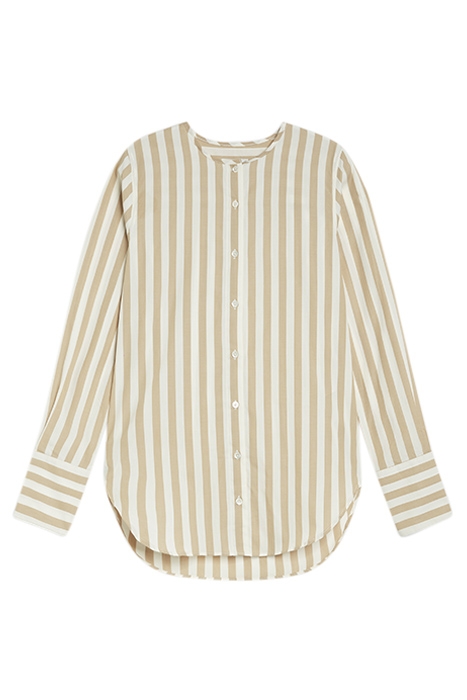 WOMEN COLLARLESS SHIRT SHIRTS & BLOUSES CEMENT 6