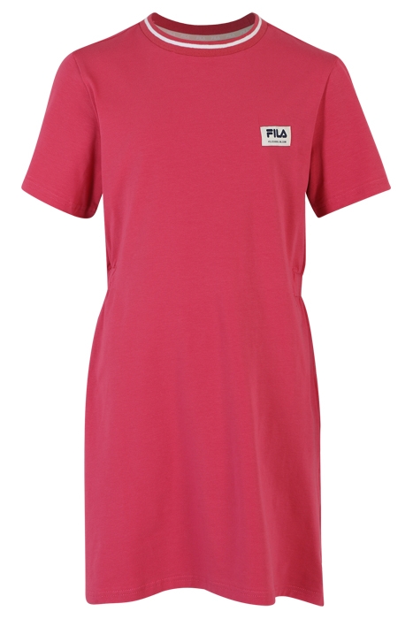 TARBECK T-SHIRT DRESS CARMINE 1