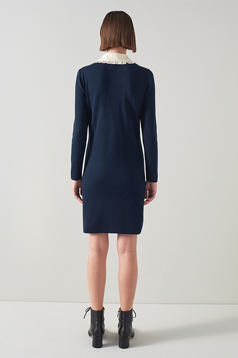PARIS MINI DRESS NAVY/CREAM 2