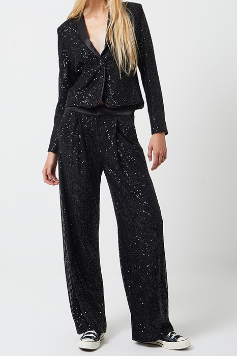 ALINDAVA SEQUIN SUIT TROUSER BLACK 2