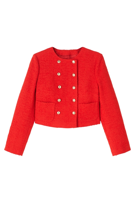 SASKIA CROPPED JACKET RED 5