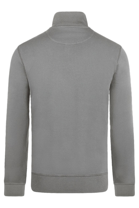 ZIP MOCK SWEATSHIRT MEDIUM GREY MELANGE 2