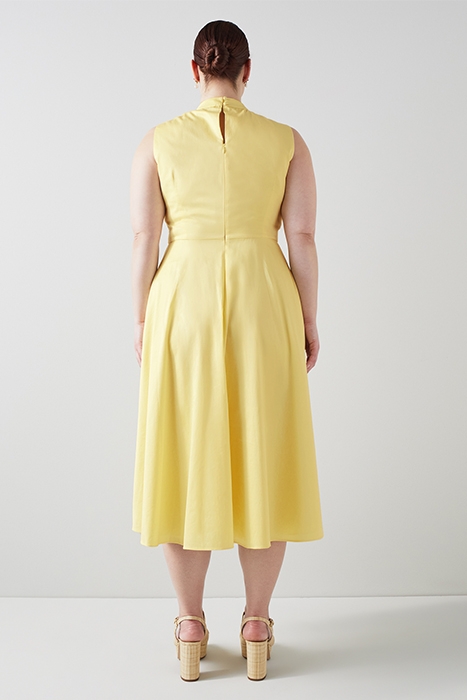 FREUD MIDI DRESS SOFT LEMON 2