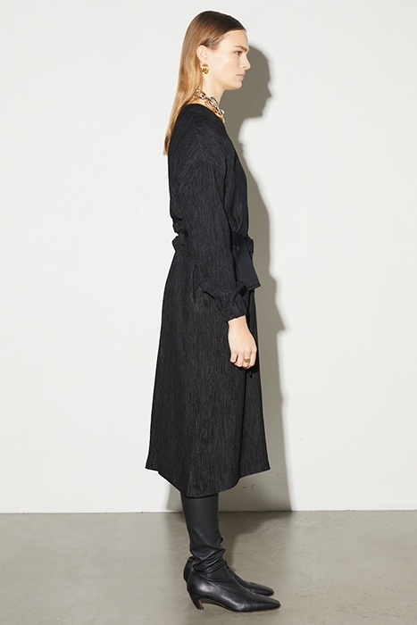 GATHER DRESS BLACK 4