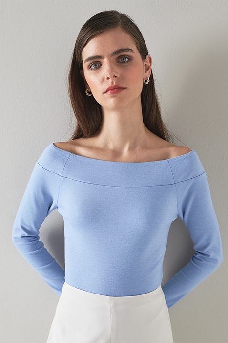 EDEN LONG-SLEEVED TOP BLUE 1
