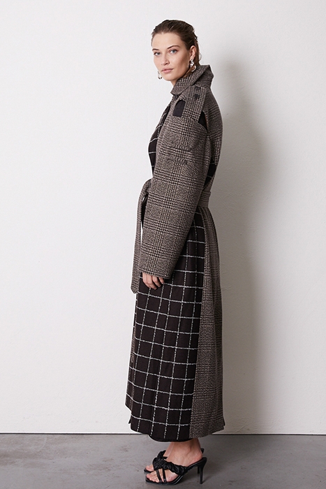 LOVE COAT BROWN CHECK 4