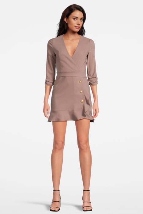 ZIZI DRESS DEEP TAUPE 2
