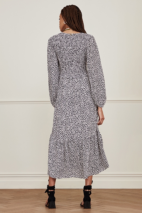 CORALINE DRESS CREAM WHITE/BLACK 3