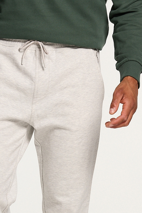 MEN REGULAR JOGGERS LIGHT GREY MELANGE 5