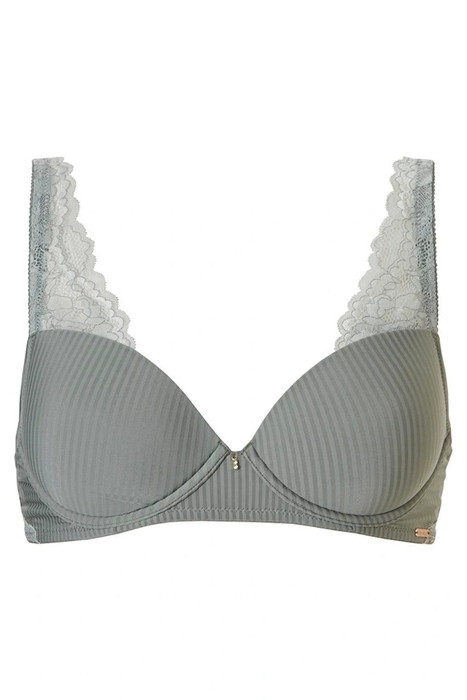 CO BRA TSHIRT DONNA STRIPE LACE BRIGHT GREY 1