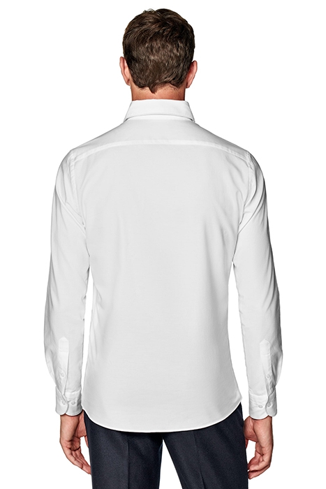 WHITE WASHED OXFORD SLIM FIT SHIRT 2