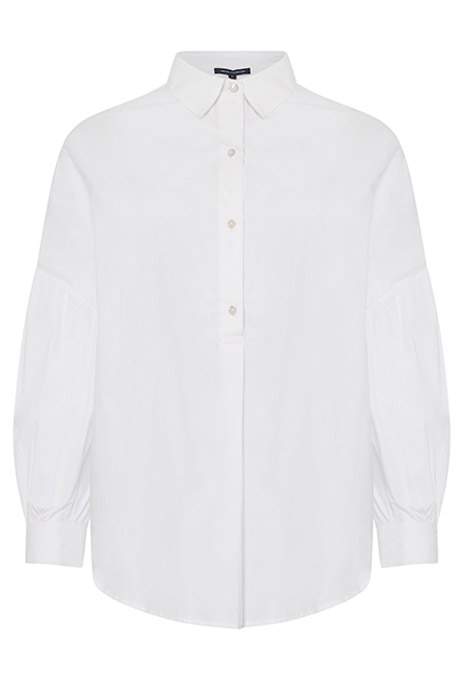 CARDIA ORGANIC POPOVER SHIRT LINEN WHITE 4