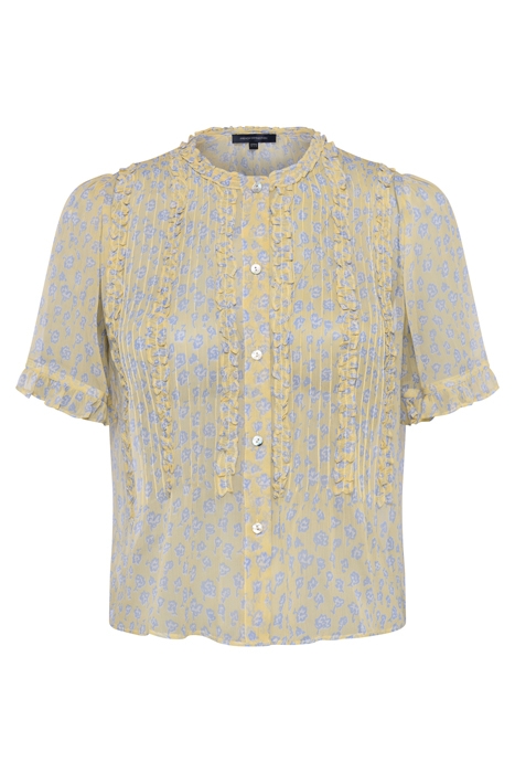 DORIA CRINKLE RUFFLE FRONT TOP GOLDEN GLAZE MULTI 4