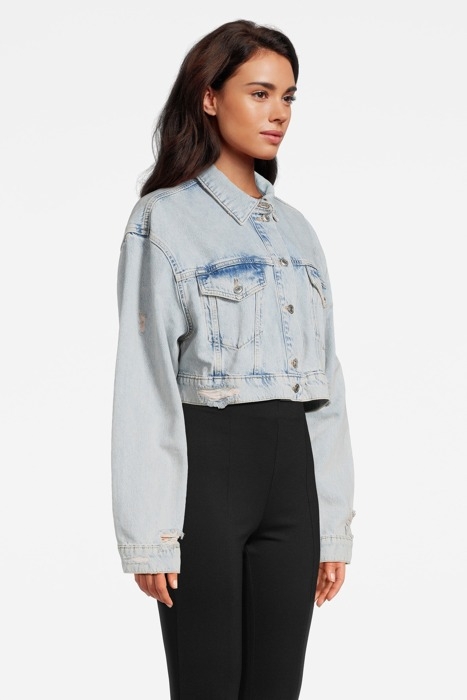 CONA CROPPED JACKET LIGHT INDIGO 3