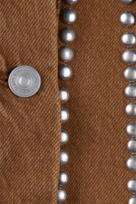 BELLA STUDDED JACKET LIGHT BROWN 3
